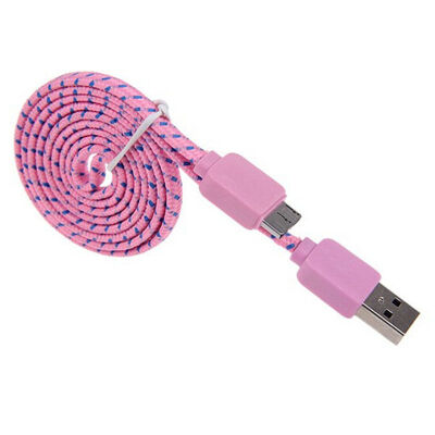 Braided Flat Cable Micro USB 3.0 Data Sync Charging Cord For Samsung Galaxy Note 3 N9000 S5
Braided Flat Cable Micro USB 3.0 Data Sync Charging Cord For Samsung Galaxy Note 3 N9000 S5