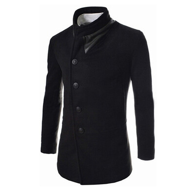 CT&HF Men Long Sleeve Lapels Medium Length Coat Fashion Leisure Contracted Temperament Coat Winter Elegant Woollen Coat
CT&HF Men Long Sleeve Lapels Medium Length Coat Fashion Leisure Contracted Temperament Coat Winter Elegant Woollen Coat