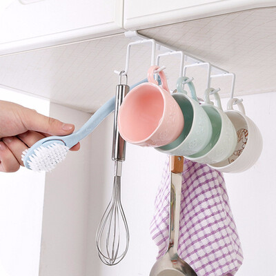 Practical Iron Cabinet Bottom Cup Holder Hook Pendant Kitchenware Suspension 8 Hook Kitchen Accessories
Practical Iron Cabinet Bottom Cup Holder Hook Pendant Kitchenware Suspension 8 Hook Kitchen Accessories