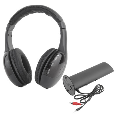 Wireless 5 in 1 Headphone Earphone HiFi FM Monitor MP3 PC TV Audio Cellphones black
Wireless 5 in 1 Headphone Earphone HiFi FM Monitor MP3 PC TV Audio Cellphones black