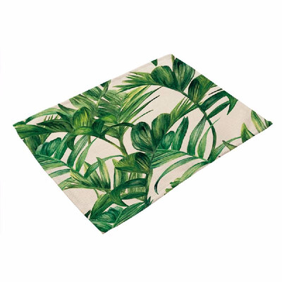 Green Plant Printed Polyester Placemat Heat resistant Stain resistant Anti slip Table Mat Bowl Coaster Dining Tableware Pad for Di
Green Plant Printed Polyester Placemat Heat resistant Stain resistant Anti slip Table Mat Bowl Coaster Dining Tableware Pad for Di