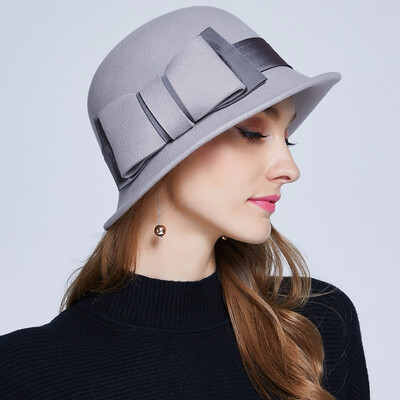 Winter Warm Wool Hat Female Vintage All-match Elegant Hat Girls Fashion Wool Fedoras Hat Wide Brim Church Cap B-7329
Winter Warm Wool Hat Female Vintage All-match Elegant Hat Girls Fashion Wool Fedoras Hat Wide Brim Church Cap B-7329