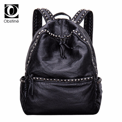 Design Soft PU Leather Rivet Backpack Women Big Travel Backpack Female Black Back Packs Travelling Bags for Girls Ladies Bagpack
Design Soft PU Leather Rivet Backpack Women Big Travel Backpack Female Black Back Packs Travelling Bags for Girls Ladies Bagpack