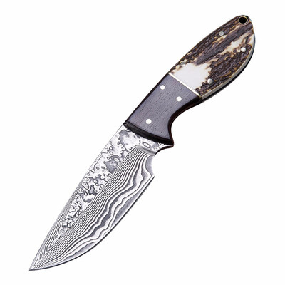 CHACHEKA Damascus Knife with Antlers Sapele Handle Leather Sheath Outdoor Camping Hunting Survival Tools Small Straight Knives
CHACHEKA Damascus Knife with Antlers Sapele Handle Leather Sheath Outdoor Camping Hunting Survival Tools Small Straight Knives