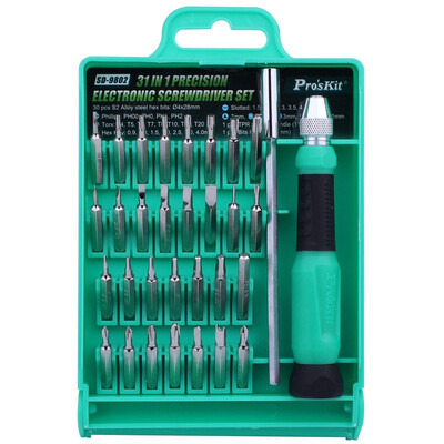 Proskit SD-9802 31 in 1 Precision Multifunction Mobile Screwdriver Set Screwdriver Set
Proskit SD-9802 31 in 1 Precision Multifunction Mobile Screwdriver Set Screwdriver Set