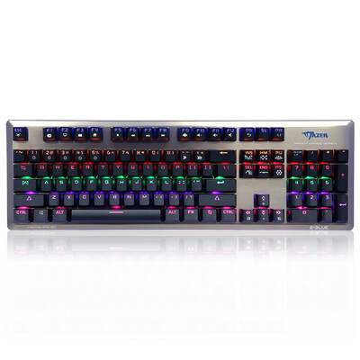 Yibo (E-3LUE) K727 six-color mixed color mechanical keyboard 104 key black green axis
Yibo (E-3LUE) K727 six-color mixed color mechanical keyboard 104 key black green axis