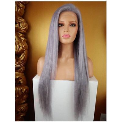 Silver Grey Full Lace Wigs Human Hair Remy Straight Pre Plcuked Bleached Knots Lace Wig With Baby Hair 130 Density
Silver Grey Full Lace Wigs Human Hair Remy Straight Pre Plcuked Bleached Knots Lace Wig With Baby Hair 130 Density