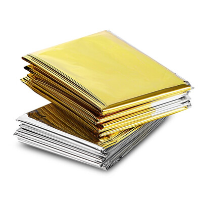 140x210cm Insulating Thermal First-Aid Mylar Blanket Outdoor Survival Lifesaving pads Waterproof Emergency Rescue Tent Camping Mat
140x210cm Insulating Thermal First-Aid Mylar Blanket Outdoor Survival Lifesaving pads Waterproof Emergency Rescue Tent Camping Mat