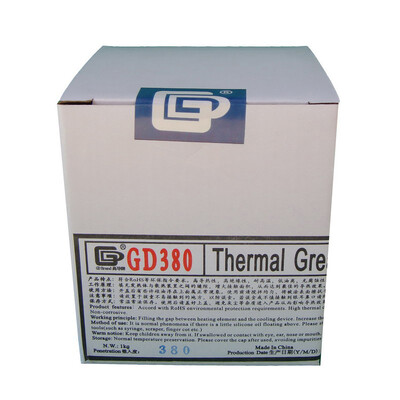 GD Brand GD380 Thermal Paste Grease Silicone Heat Sink Compound Gray Net Weight 1000 Grams For LED CPU Cooler Can Packaging CN1000
GD Brand GD380 Thermal Paste Grease Silicone Heat Sink Compound Gray Net Weight 1000 Grams For LED CPU Cooler Can Packaging CN1000