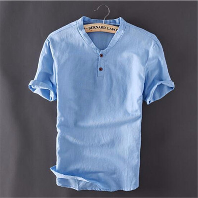 Mens Pullover Linen Shirts Short Sleeve Summer Breathable Mens Quality Casual Shirts Slim fit Solid Cotton Shirts Men
Mens Pullover Linen Shirts Short Sleeve Summer Breathable Mens Quality Casual Shirts Slim fit Solid Cotton Shirts Men