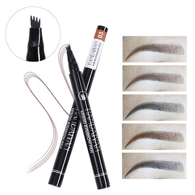 Eyebrows 4 Fork Micro-carving Liquid Eyebrow Pencil Very Fine Waterproof Tint Eye Brow Tattoo Pen Eyebrow Enhancer
Eyebrows 4 Fork Micro-carving Liquid Eyebrow Pencil Very Fine Waterproof Tint Eye Brow Tattoo Pen Eyebrow Enhancer