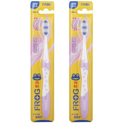 Frog Story Series Ying silk clean teeth soft hair gingival toothbrush QW182B × 2 color random
Frog Story Series Ying silk clean teeth soft hair gingival toothbrush QW182B × 2 color random