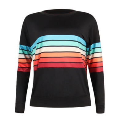 Fashion Womens Long Sleeve Loose Blouse Casual Shirt Ladies Tops T-Shirt Up XXL