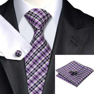 N-0215 Vogue Men Silk Tie Set Purple Stripes Necktie Handkerchief Cufflinks Set Ties For Men Formal Wedding Business wholesale
N-0215 Vogue Men Silk Tie Set Purple Stripes Necktie Handkerchief Cufflinks Set Ties For Men Formal Wedding Business wholesale