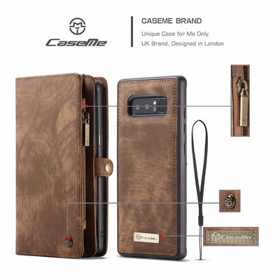 CaseMe For Samsung Galaxy Note 8 Phone Cases Leather Zipper Multi-functional Card slot Wallet 2 In 1 Design Phone Full Cover
CaseMe For Samsung Galaxy Note 8 Phone Cases Leather Zipper Multi-functional Card slot Wallet 2 In 1 Design Phone Full Cover