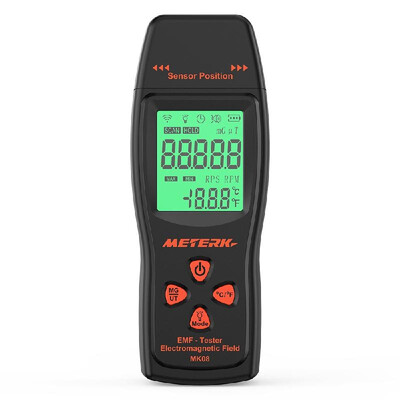 Meterk EMF Meter Handheld Mini Digital LCD EMF Detector Electromagnetic Field Radiation Tester Dosimeter Tester Counter
Meterk EMF Meter Handheld Mini Digital LCD EMF Detector Electromagnetic Field Radiation Tester Dosimeter Tester Counter