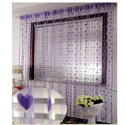 1PC Romantic Heart Shape Line curtain living room sheer curtain small heart curtain tulle screening soft line curtain decoration
1PC Romantic Heart Shape Line curtain living room sheer curtain small heart curtain tulle screening soft line curtain decoration