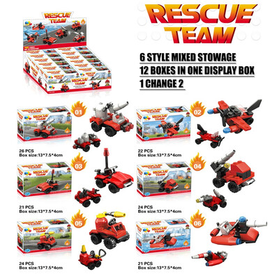 Fire Rescue Control Team Vehicle Mini DIY Building Blocks ABS Plastic Toys For Kids Brick Toy Compatible With Lego Fire Fighting
Fire Rescue Control Team Vehicle Mini DIY Building Blocks ABS Plastic Toys For Kids Brick Toy Compatible With Lego Fire Fighting