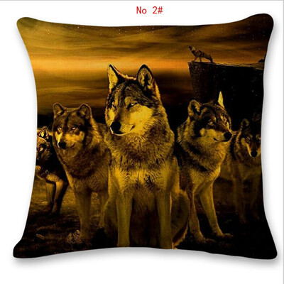 45cm45cm Animal wolf pattern linen cotton pillow case sofa cushion cover animal design square decorative pillow cover
45cm45cm Animal wolf pattern linen cotton pillow case sofa cushion cover animal design square decorative pillow cover