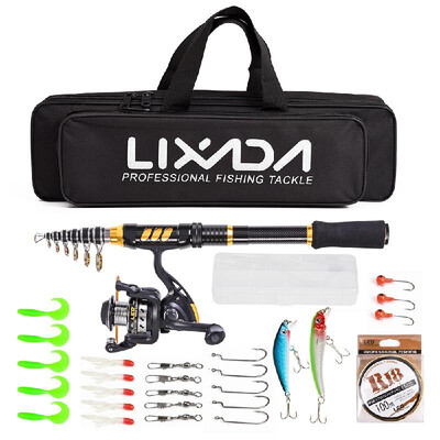 Lixada Telescopic Fishing Rod And Reel Combo Full Kit Carbon Fiber Fishing Rod Pole Spinning Fishing Reel Fishing Tackle Carri
Lixada Telescopic Fishing Rod And Reel Combo Full Kit Carbon Fiber Fishing Rod Pole Spinning Fishing Reel Fishing Tackle Carri