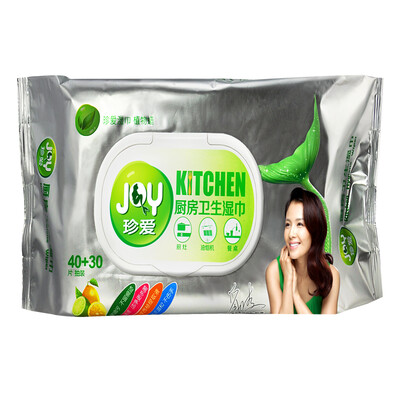 Treasure treasure kitchen wipes paper to oil decontamination clean fumes stove 70 pieces CF21