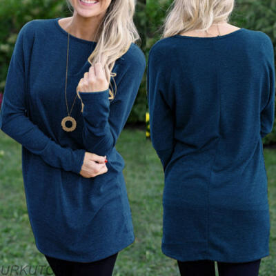 UK Womens Autumn Long Sleeve Pure Casual T shirt Ladies Loose Tops Blouse Dress
UK Womens Autumn Long Sleeve Pure Casual T shirt Ladies Loose Tops Blouse Dress