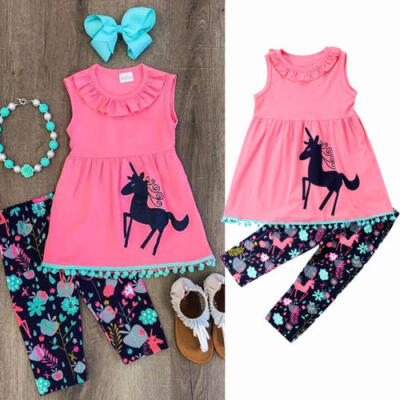 Unicorn Kids Girl Children Outfit Clothes Casual Tops Dress Leggings Pants Set
Unicorn Kids Girl Children Outfit Clothes Casual Tops Dress Leggings Pants Set