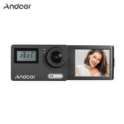 Andoer AN300 4K WiFi 16MP Action Sports Camera Novatek 96660 Dual Display 2" Rotary LCD 170° Wide Angle 30m Waterproof with Remot
Andoer AN300 4K WiFi 16MP Action Sports Camera Novatek 96660 Dual Display 2" Rotary LCD 170° Wide Angle 30m Waterproof with Remot