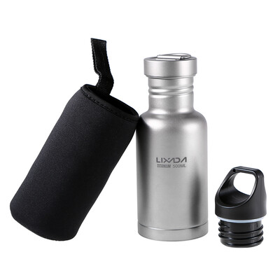 Lixada 500ml750ml Titanium Water Bottle with Extra Plastic Lid Ultralight Outdoor Camping Hiking Cycling Water Bottle
Lixada 500ml750ml Titanium Water Bottle with Extra Plastic Lid Ultralight Outdoor Camping Hiking Cycling Water Bottle