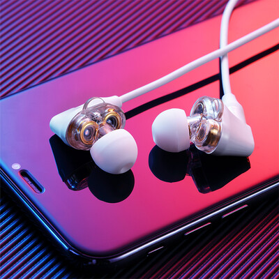 Best headphones in-ear wired wireless Bluetooth headset double moving coil subwoofer HiFi fever music sports game to eat chicken K song call Apple universal N1 plating white
Best headphones in-ear wired wireless Bluetooth headset double moving coil subwoofer HiFi fever music sports game to eat chicken K song call Apple universal N1 plating white