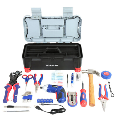 WORKPRO W009076N 148PC Household Toolbox Tool Set Multi-function Toolbox Set Tool Set
WORKPRO W009076N 148PC Household Toolbox Tool Set Multi-function Toolbox Set Tool Set