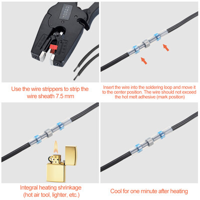 500PCS Shrinkage Solder Sleeve Heat Shrink Tube Butt Terminal Wire Splice Connector H500-1
500PCS Shrinkage Solder Sleeve Heat Shrink Tube Butt Terminal Wire Splice Connector H500-1