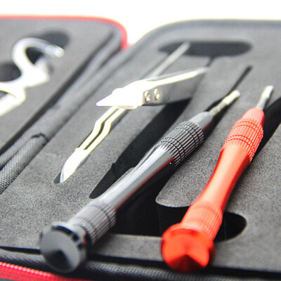Multifunctional All-in-One Electronic Cigarette of Vape Ceramic Tweezers Heat Wire Pliers Tool Bag Kit DIY Set Accessories
Multifunctional All-in-One Electronic Cigarette of Vape Ceramic Tweezers Heat Wire Pliers Tool Bag Kit DIY Set Accessories