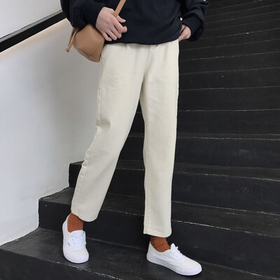 With velvet thickening student chic foundation high waist jeans chic casual harem pants classic nine point pants
With velvet thickening student chic foundation high waist jeans chic casual harem pants classic nine point pants