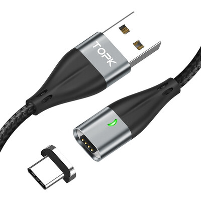 TOPK 3A USB Type C Magnetic Cable for Xiaomi Redmi Note 7 Fast Charging Data Cable for Samsung Galaxy S9 S8 Note 9 Type-C Cable
TOPK 3A USB Type C Magnetic Cable for Xiaomi Redmi Note 7 Fast Charging Data Cable for Samsung Galaxy S9 S8 Note 9 Type-C Cable