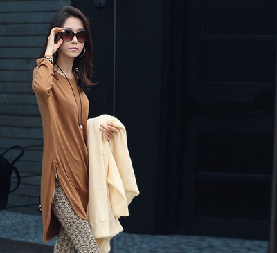 Casual Women Loose T-Shirt Long Sleeve Zipper Detail Slouchy Pullover Long Tops Shirt Grey
Casual Women Loose T-Shirt Long Sleeve Zipper Detail Slouchy Pullover Long Tops Shirt Grey