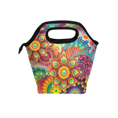 Insulated Lunch Tote Bag Colorful Pattern Travel Picnic Lunch Handbags Portable Zipper Lunch Bag Box
Insulated Lunch Tote Bag Colorful Pattern Travel Picnic Lunch Handbags Portable Zipper Lunch Bag Box