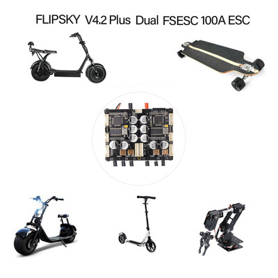 FLIPSKY V42 Plus Dual FSESC420 100A ESC Electronic Speed Control with BEC Heatsink for Electric Skateboard RC Car Boat E-Bike R
FLIPSKY V42 Plus Dual FSESC420 100A ESC Electronic Speed Control with BEC Heatsink for Electric Skateboard RC Car Boat E-Bike R