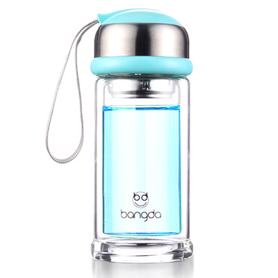 Bangda with double - layer glass filter cup tea cup children &39s portable transparent tea cup blue 220ml
Bangda with double - layer glass filter cup tea cup children &39s portable transparent tea cup blue 220ml