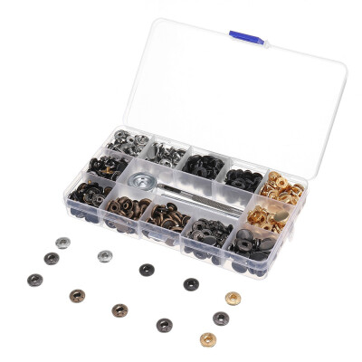 240Sets 4 Colors Clothes 4 in 1 Fastener Snap Set Metal Press Stud Cloth Button Setting Tool Kit
240Sets 4 Colors Clothes 4 in 1 Fastener Snap Set Metal Press Stud Cloth Button Setting Tool Kit