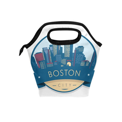 Lunch Bag BOSTON Building Tote Travel Picnic Insulated Handbags Portable Zipper Lunch Bag Box
Lunch Bag BOSTON Building Tote Travel Picnic Insulated Handbags Portable Zipper Lunch Bag Box