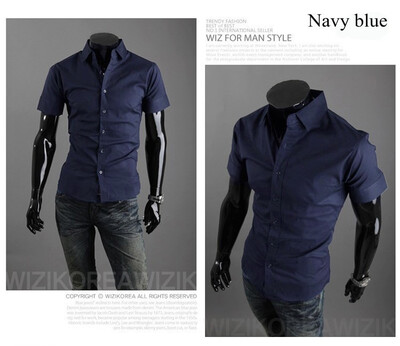 New 2015 Summer British Shirt Mens Slim Fit Man Short Sleeve Shirts Mens Clothing Slim Casual shirts 17 Coloe 5 Size XXXL
New 2015 Summer British Shirt Mens Slim Fit Man Short Sleeve Shirts Mens Clothing Slim Casual shirts 17 Coloe 5 Size XXXL