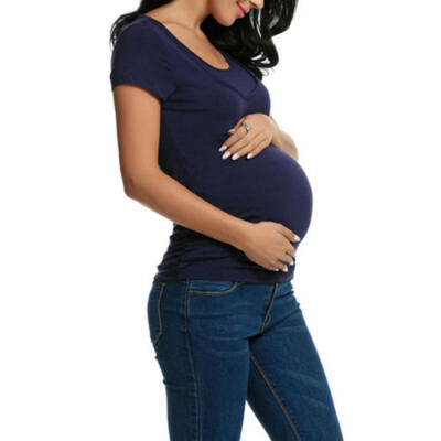 Women Pregnant Mother Clothes Nursing Top Breastfeeding Loose Blouse T-Shirt New