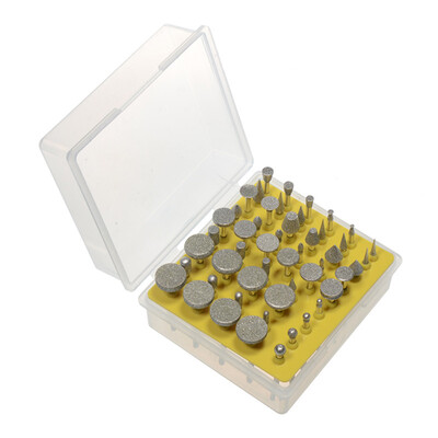 50pcs Diamond Grinding Heads 18-Inch Shank Diamond Coated Rotary Burrs Set Grinder Rotary Tool Set Grinding Cutting Head Drill Bi
50pcs Diamond Grinding Heads 18-Inch Shank Diamond Coated Rotary Burrs Set Grinder Rotary Tool Set Grinding Cutting Head Drill Bi