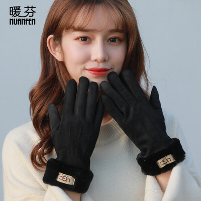 Warm Fen NuanFen gloves female winter plus velvet thick waterproof warm riding all refers to plush cute cartoon Korean version of the simple five fingers points A5333C black
Warm Fen NuanFen gloves female winter plus velvet thick waterproof warm riding all refers to plush cute cartoon Korean version of the simple five fingers points A5333C black