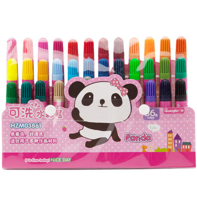 Обширная (Guangbo) 36 студентов канцелярские цвета акварель мазков ручки цвета случайного HZM03861 Panda 
Обширная (Guangbo) 36 студентов канцелярские цвета акварель мазков ручки цвета случайного HZM03861 Panda