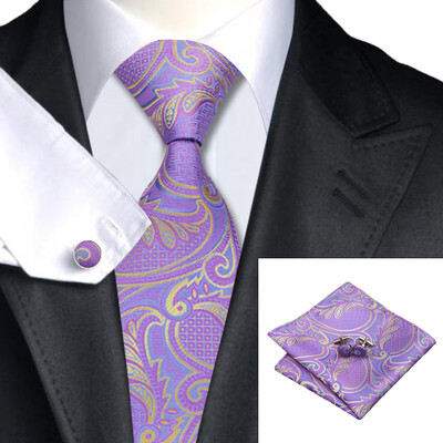 N-0364 Vogue Men Silk Tie Set Purple Paisley Necktie Handkerchief Cufflinks Set Ties For Men Formal Wedding Business wholesale
N-0364 Vogue Men Silk Tie Set Purple Paisley Necktie Handkerchief Cufflinks Set Ties For Men Formal Wedding Business wholesale