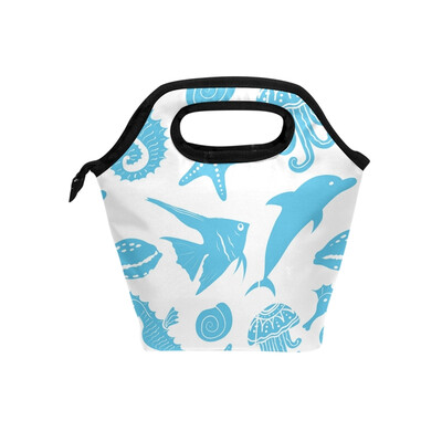 Lunch Tote Bag Blue Fish Travel Picnic Insulated Lunch Handbags Portable Zipper Lunch Bag Box
Lunch Tote Bag Blue Fish Travel Picnic Insulated Lunch Handbags Portable Zipper Lunch Bag Box