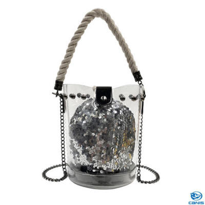 2PCS Women Clear PVC Transparent Shopping Tote Sequins Bag Handbag Shoulder Bags
2PCS Women Clear PVC Transparent Shopping Tote Sequins Bag Handbag Shoulder Bags