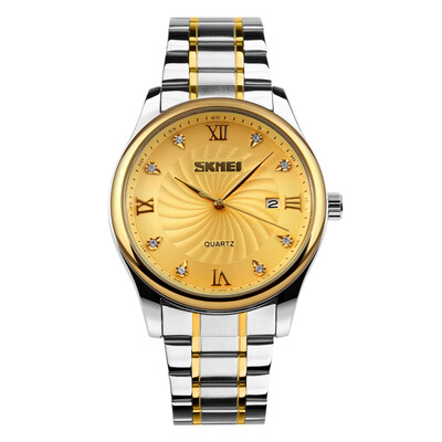SKMEI 9101 Watch Men Brand Quartz Stainless Steel Daily Waterproof Calendar Round Dial Wrist Fashion Business Watch
SKMEI 9101 Watch Men Brand Quartz Stainless Steel Daily Waterproof Calendar Round Dial Wrist Fashion Business Watch